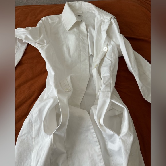 Halogen White Trench Coat size Small Without Belt - Picture 4 of 14